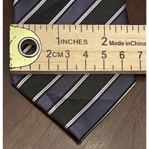 Karako Black Pink 100% Microfiber Men’s Neck Tie - Picture 4 of 9